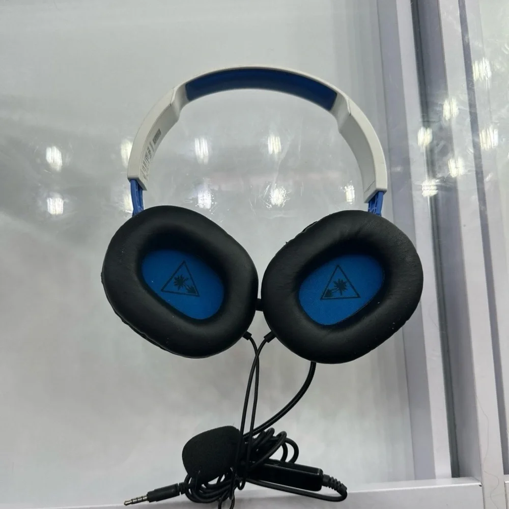 White and Blue Gaming Headset